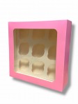 PUDEŁKO NA MUFFINKI + KRATOWNICA (9 GNIAZD) RÓŻ