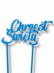 Topper Chrzest Święty niebieski