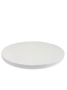 Podkład cukiernicze 25cm biały gładki brzeg
