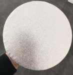Podkład cukierniczy pod tort okrągły Srebrny 20cm klejony z 3 kawałków 