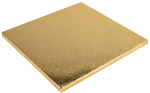 Podkład cukierniczy pod tort Kwadrat Złoty 30x30cm
