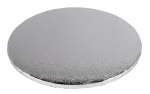 Podkład cukierniczy okrągły pod tort Srebrny 20cm