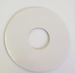 5x Podkład śr.9cm pod tort z dziurką/ z otworem biały 